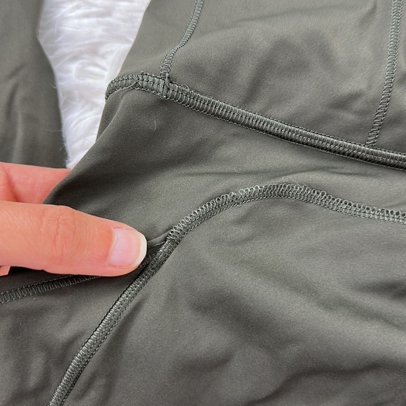 Lululemon Fast and Free Tight II 25" *Non-Reflective Nulux Dark Olive - Picture 7 of 8